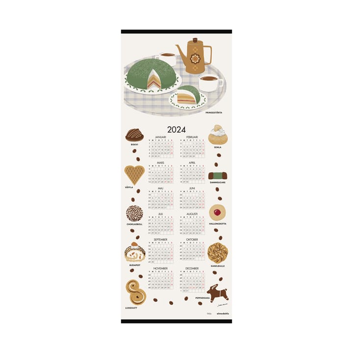 Calendario Fika, 2024, 35x90 cm Almedahls