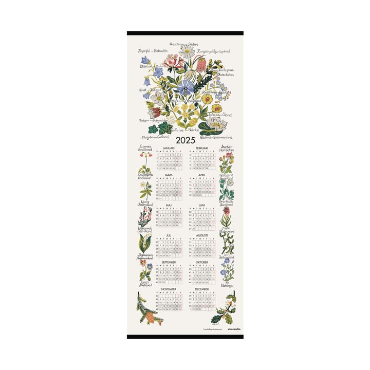 Calendario Fiori del Paesaggio 2025, 35x90 cm Almedahls