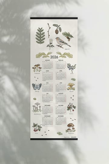 Calendario Passeggiata nel Bosco 2026 - 35x90 cm - Almedahls