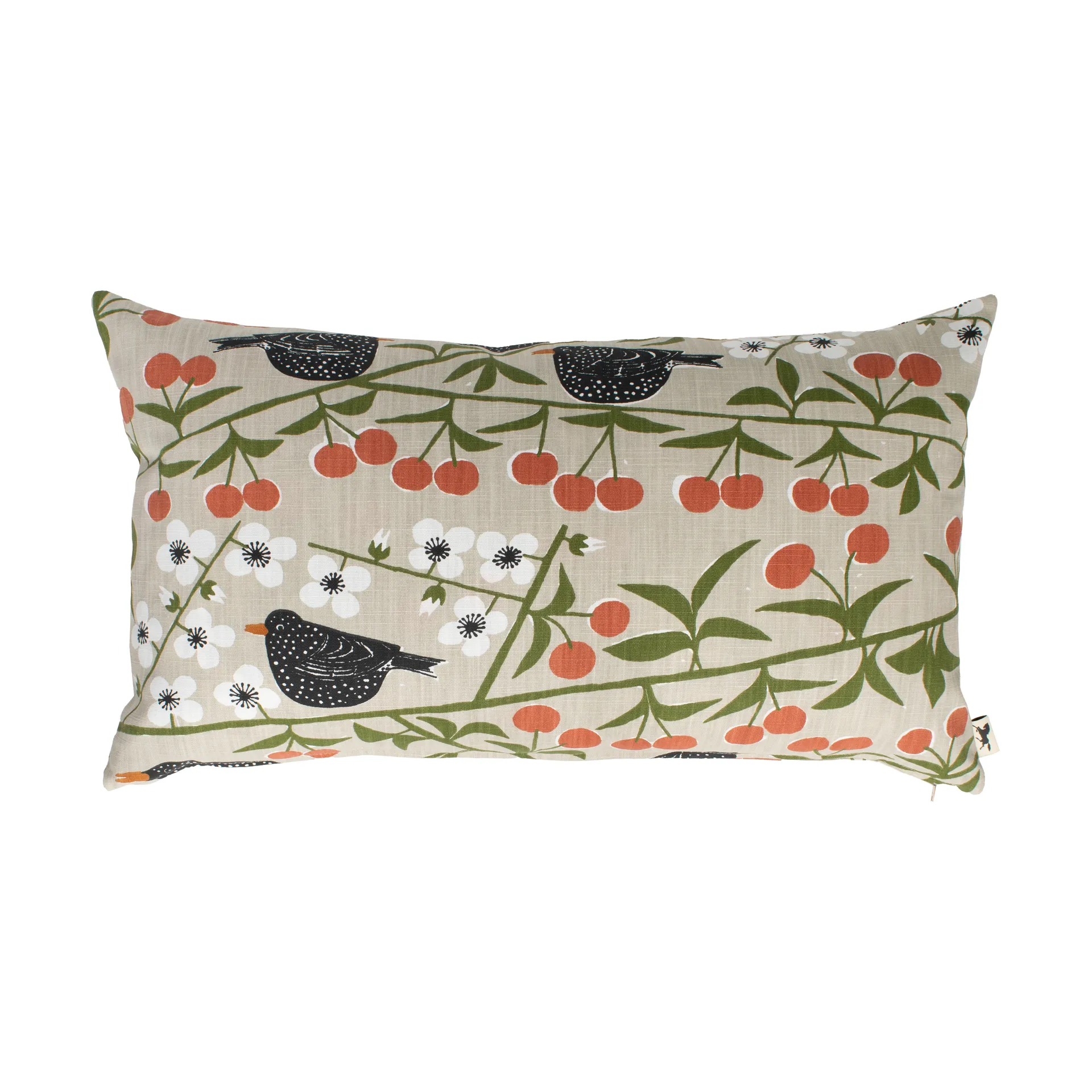 Copricuscino Körsbärsträdgården , Beige, 40x70 cm Almedahls