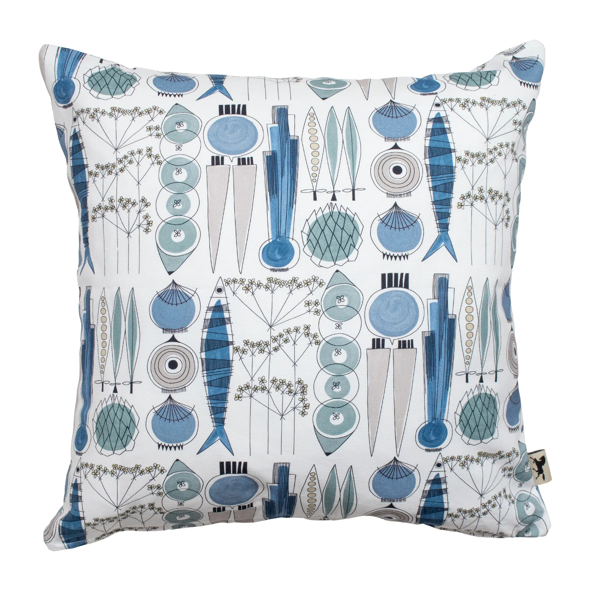 Federa Picknick 47x47 cm, Blu, beige Almedahls