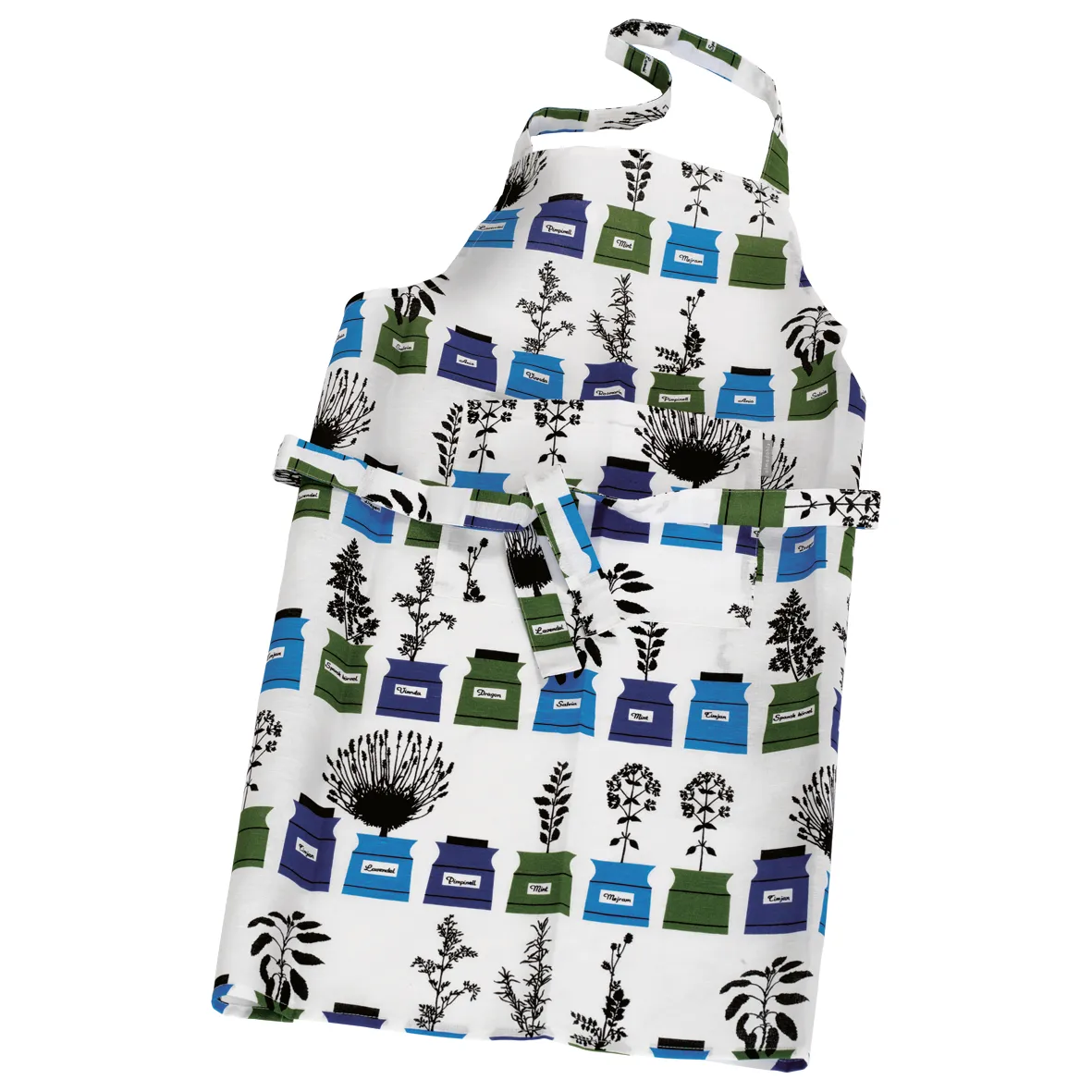 Grembiule Persons Kryddskåp , blu-verde Almedahls