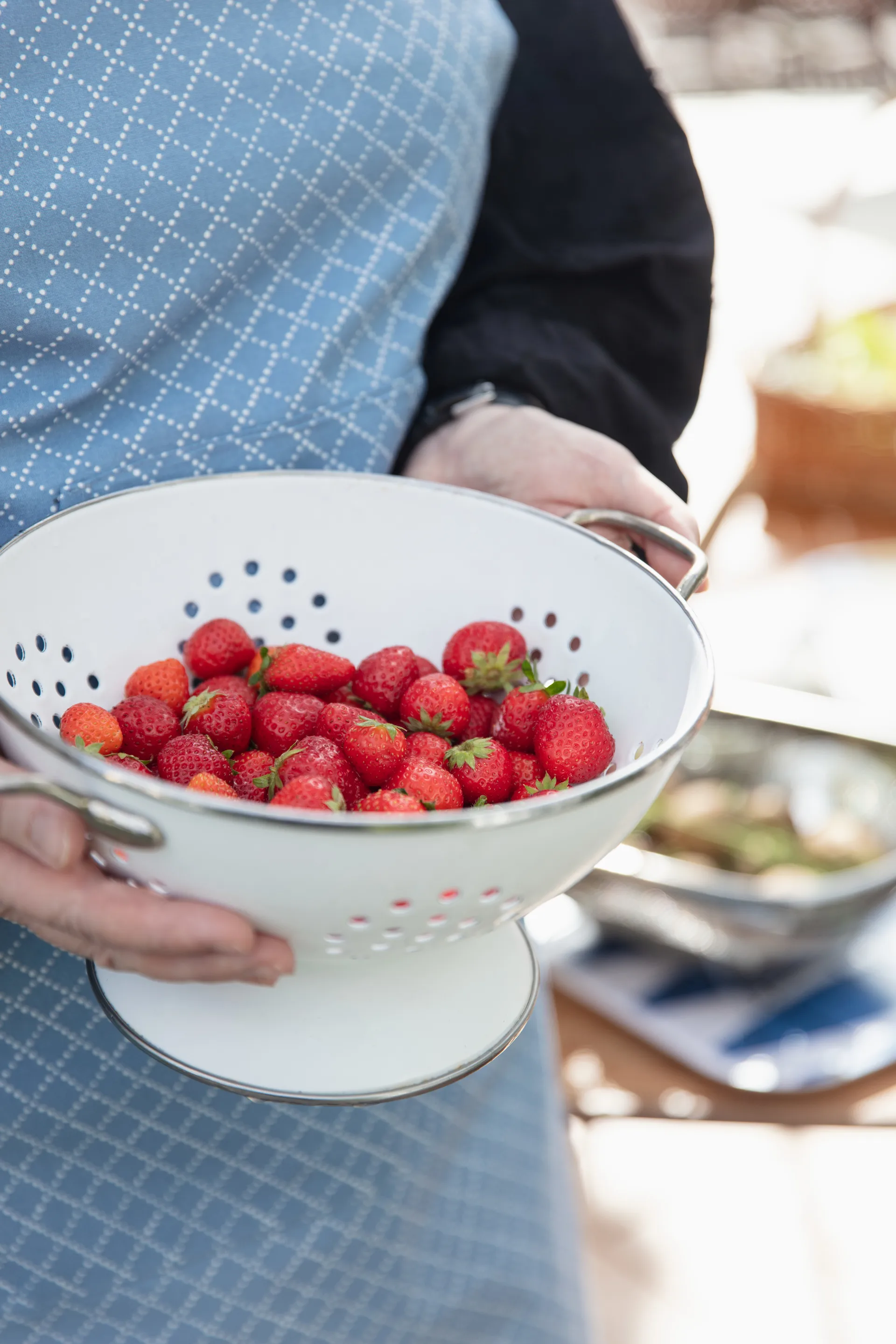 Grembiule Prickruta, Blu Almedahls