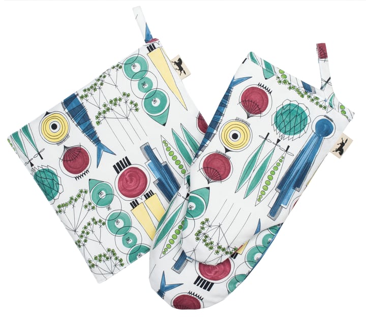 Guanto da forno Picnick con motivo, Multicolore Almedahls