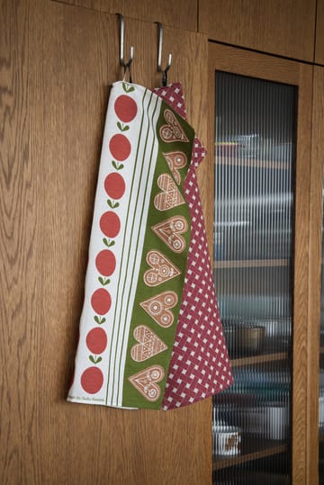 Panno da cucina Frukt och kaka 47x70 cm - Rosso-verde - Almedahls