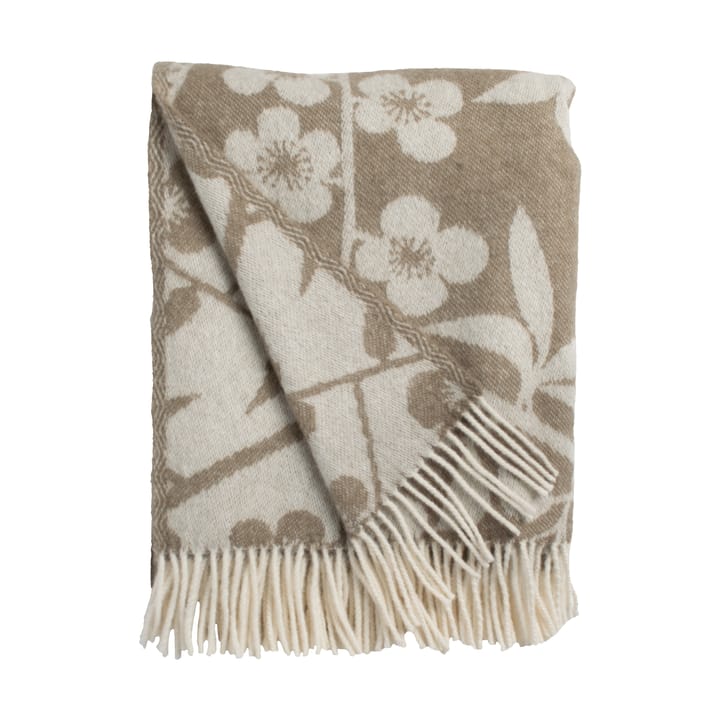 Plaid Körsbärsträdgården 130x170 cm - Marrone-offwhite - Almedahls