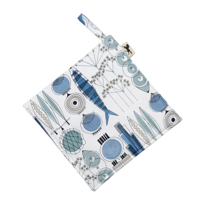 Presina Picknick con motivo, 23x23 - Blu, beige - Almedahls