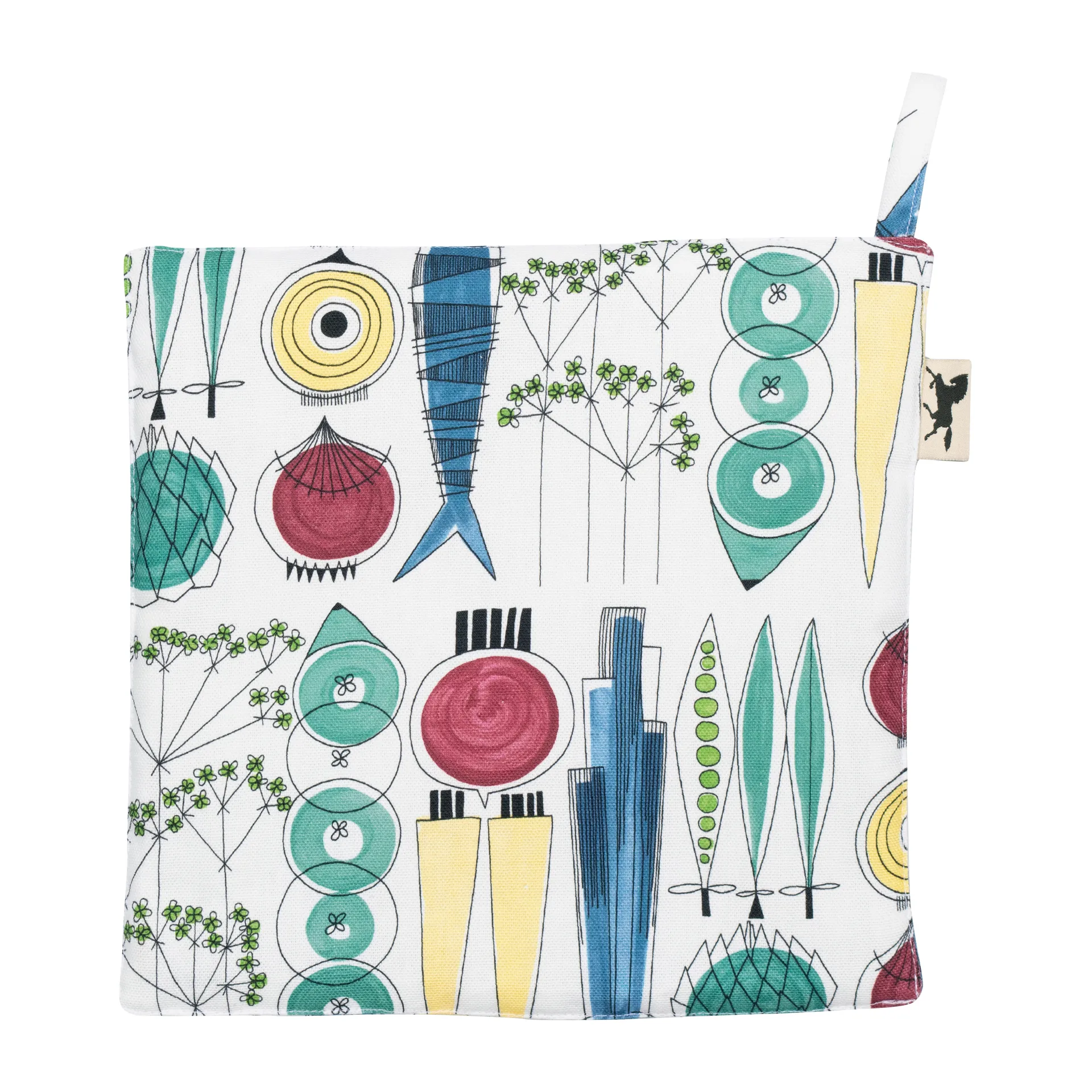 Presina Picknick con motivo, 23x23, Multicolore Almedahls