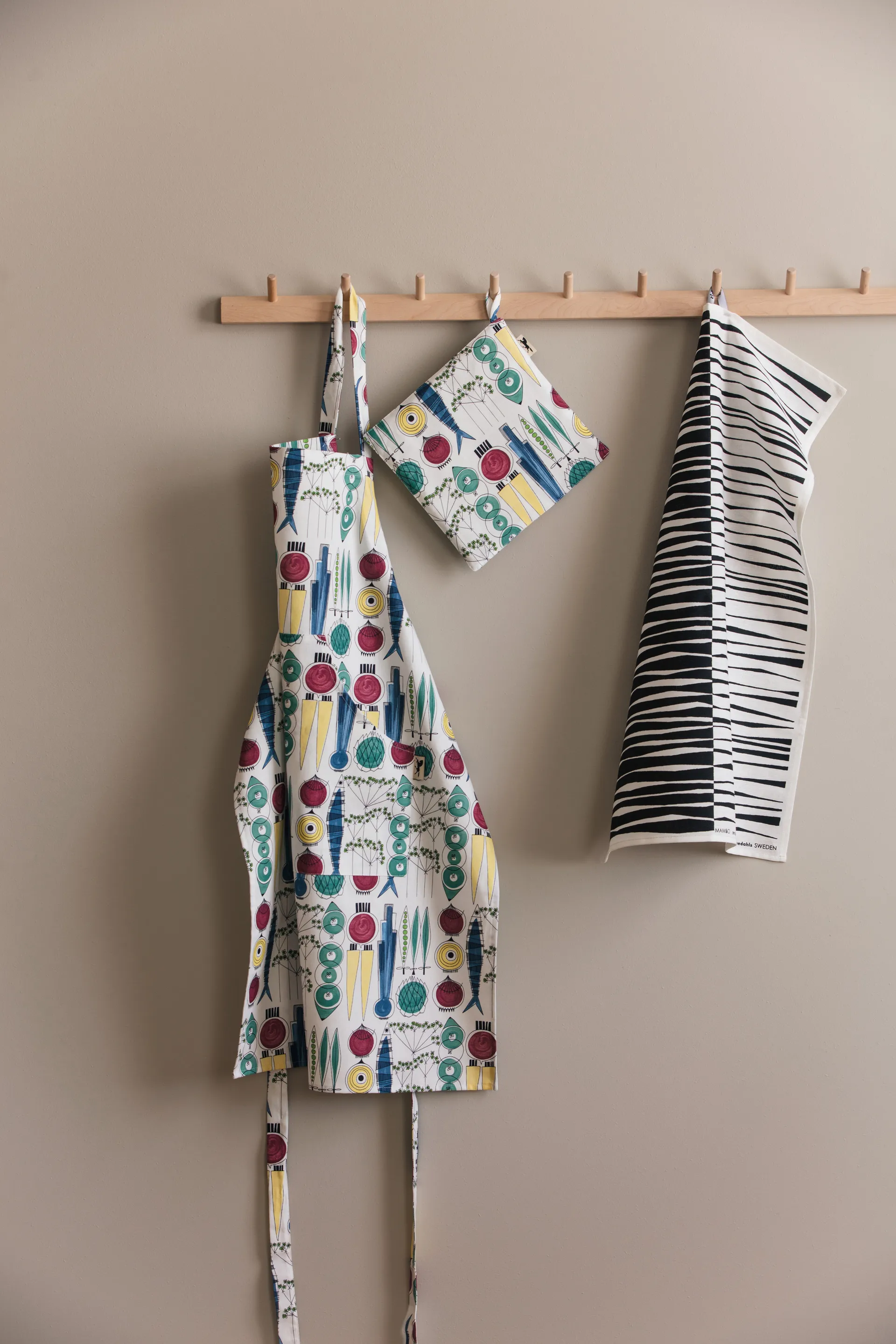 Presina Picknick con motivo, 23x23, Multicolore Almedahls