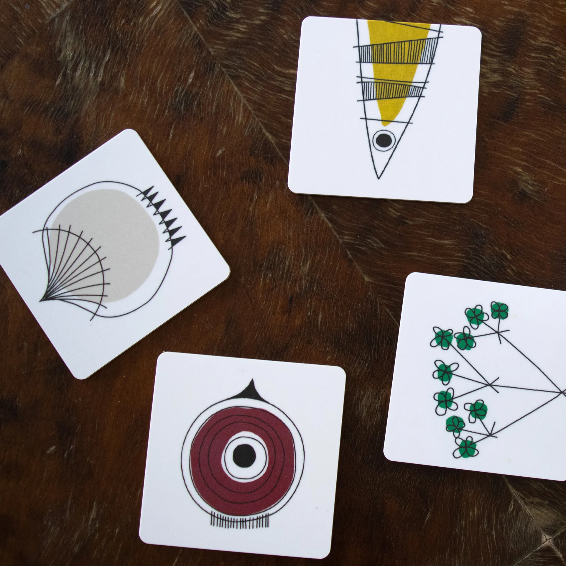 Sottobicchieri Picknick, Blu-multicolore Almedahls