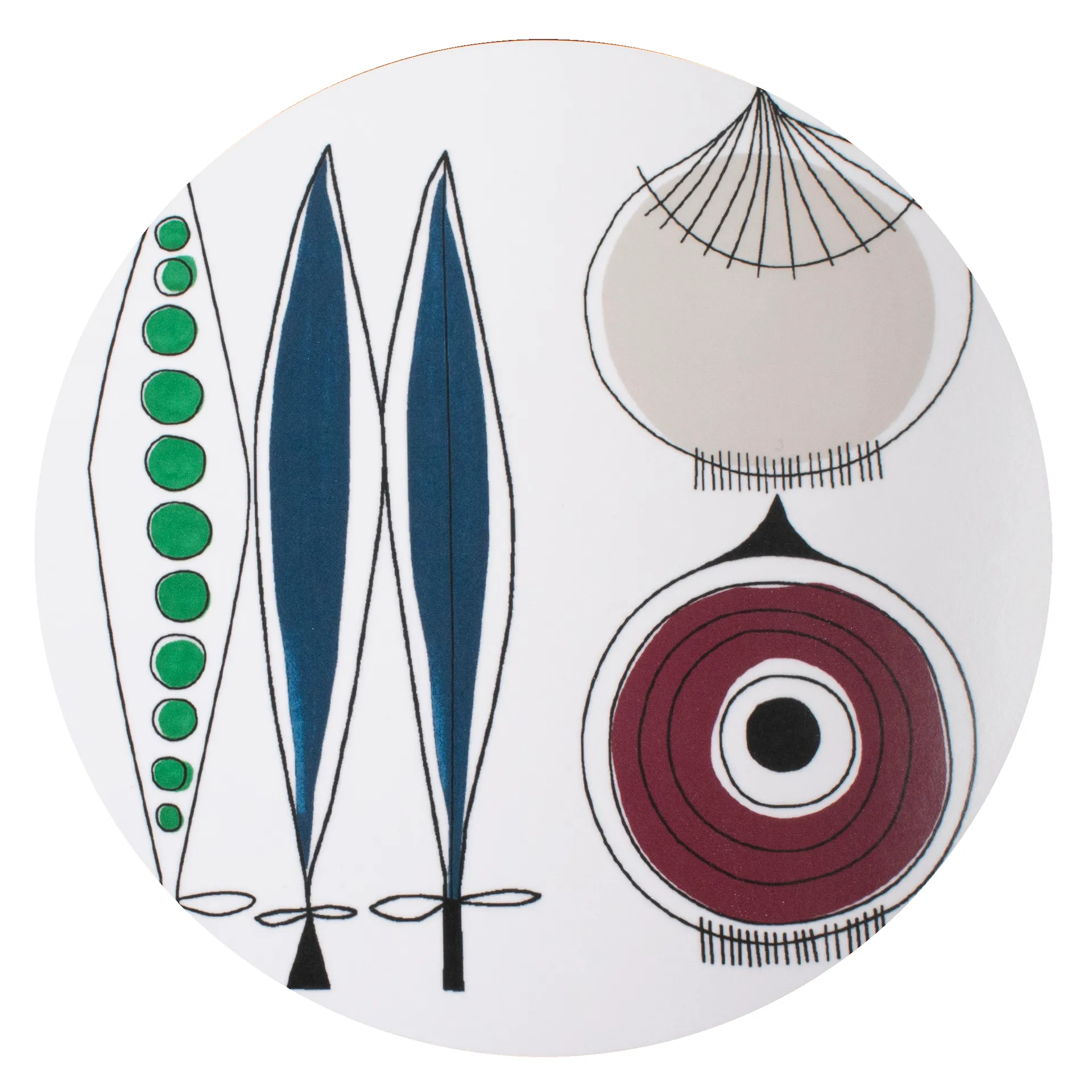 Sottopentola Picknick cipolla Ø 21 cm, blu-multicolore Almedahls