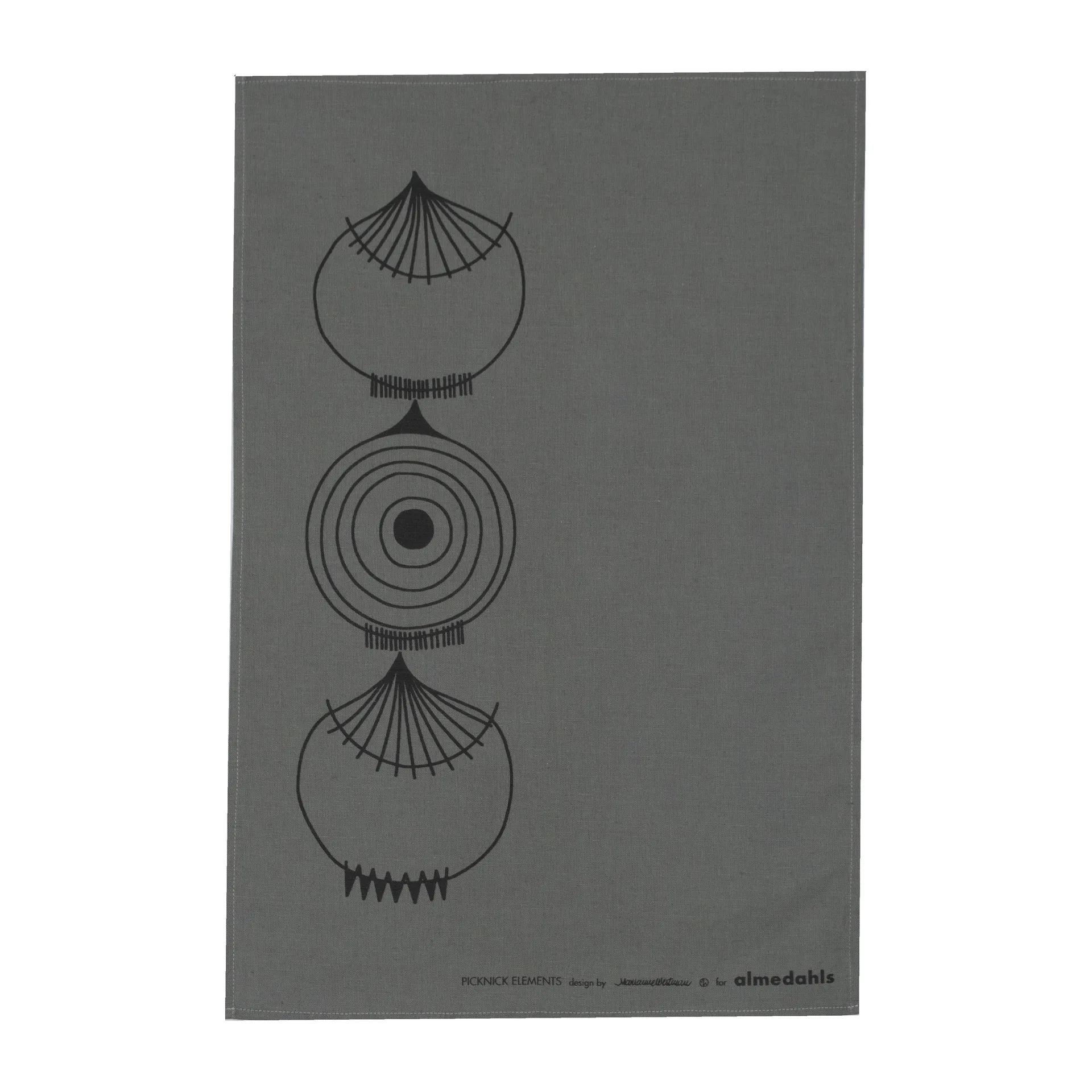 Strofinaccio da cucina Picknick Elements 47x70 cm, grigio Almedahls