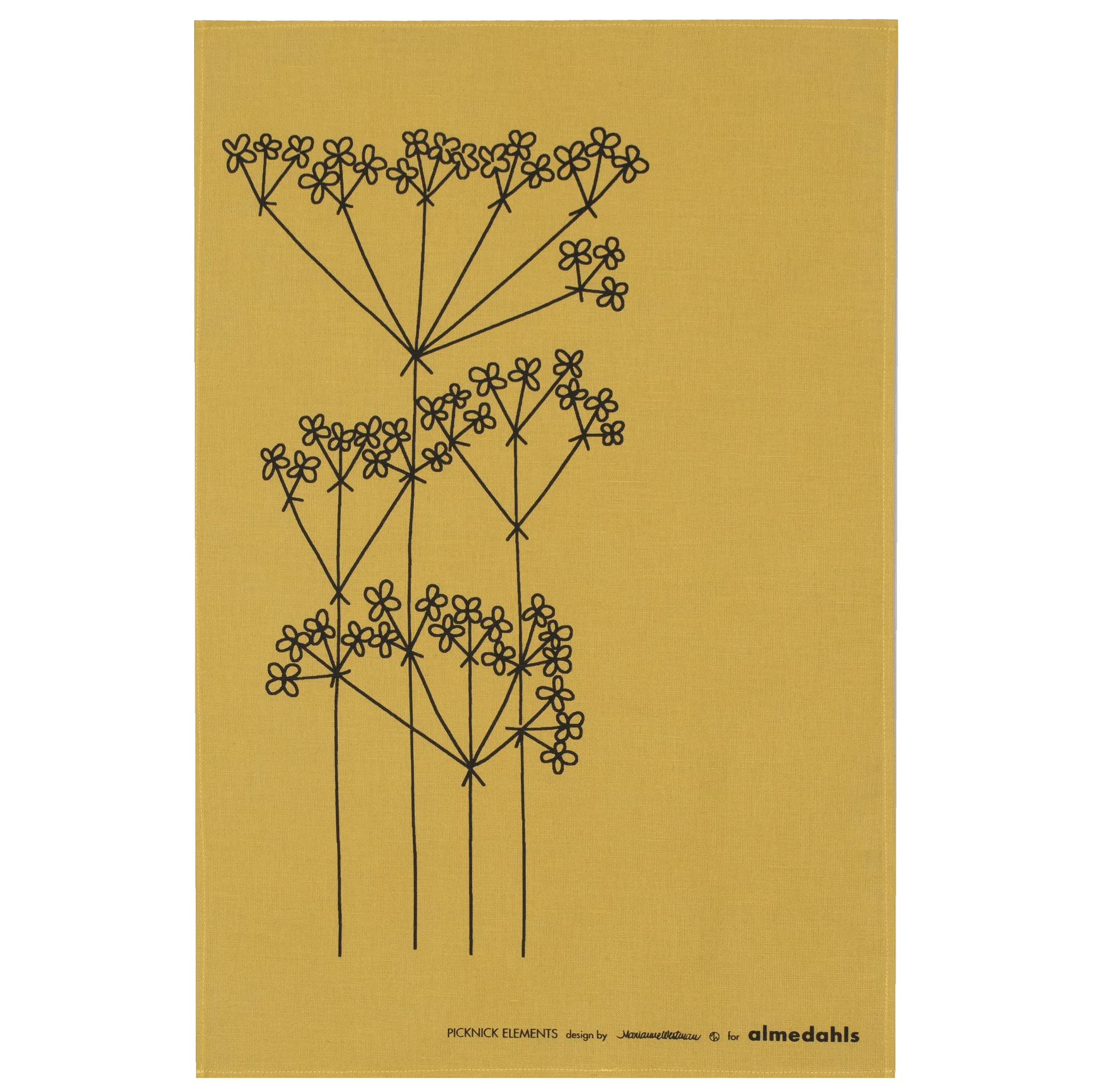 Strofinaccio da cucina Picknick, Ocra Almedahls