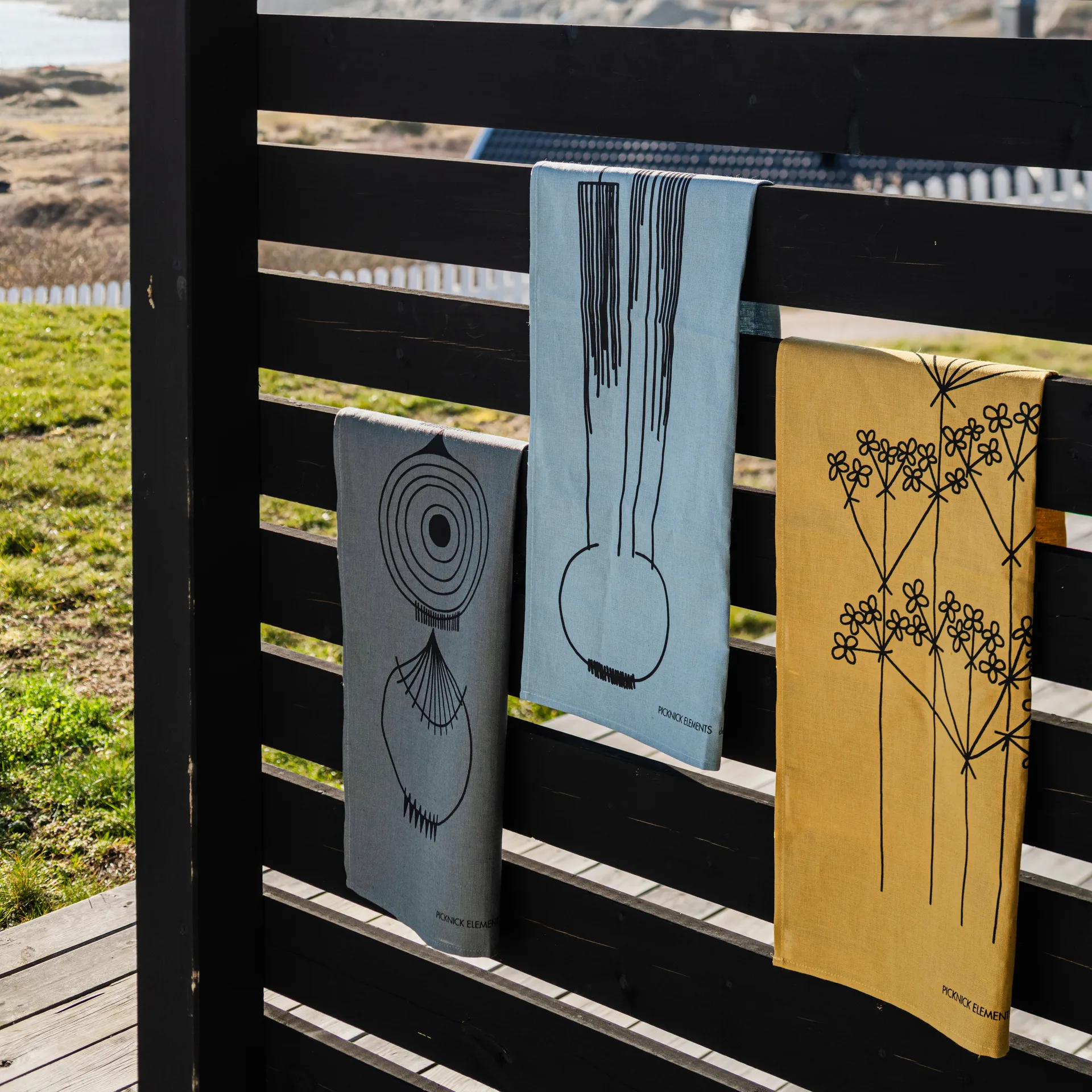 Strofinaccio da cucina Picknick, Ocra Almedahls