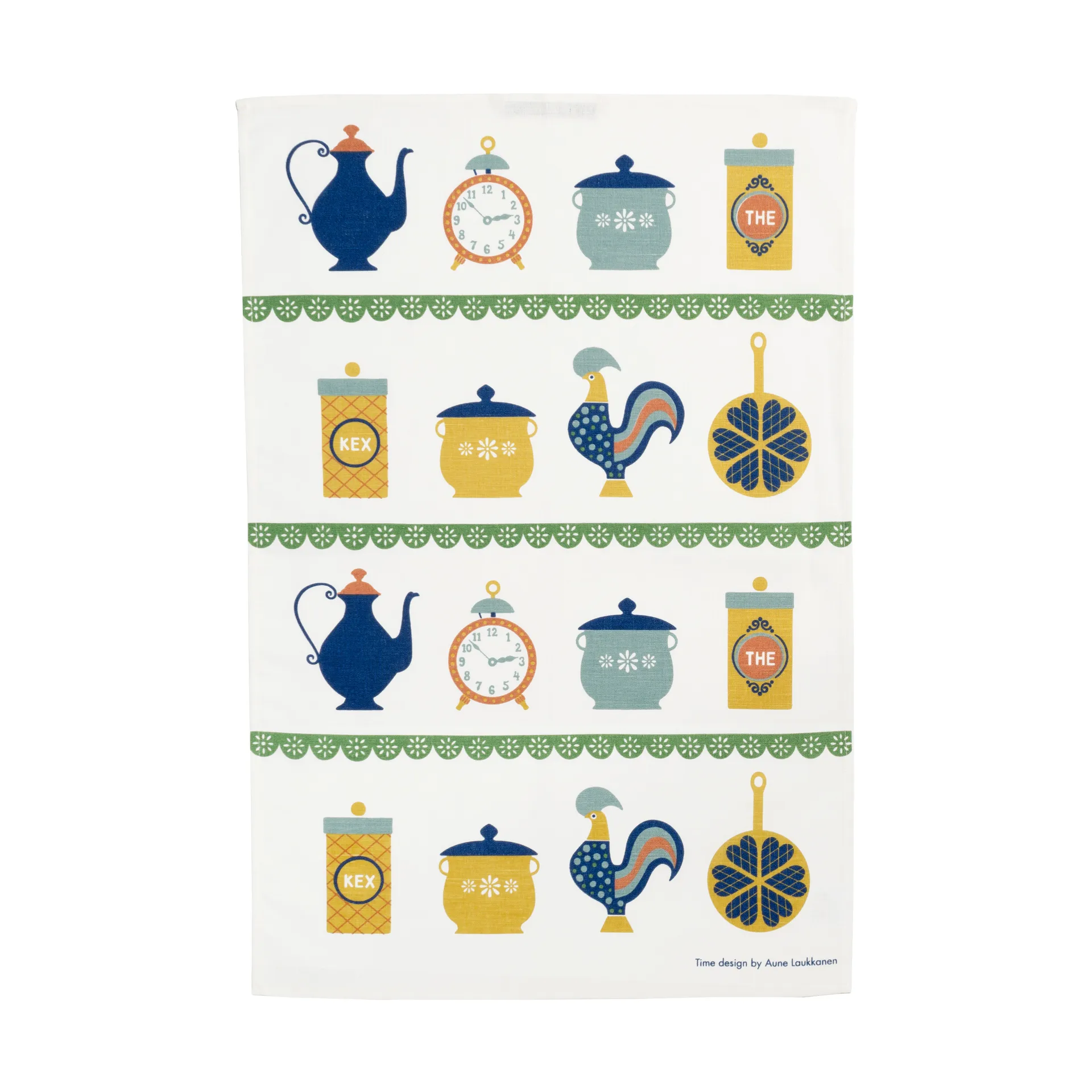 Strofinaccio da cucina Time 47x70 cm, Blu-giallo Almedahls