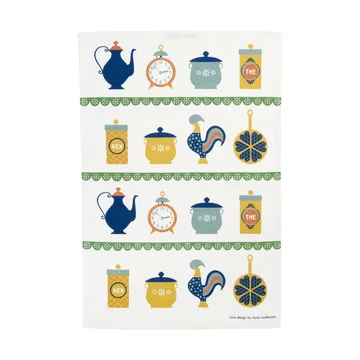 Strofinaccio da cucina Time 47x70 cm - Blu-giallo - Almedahls