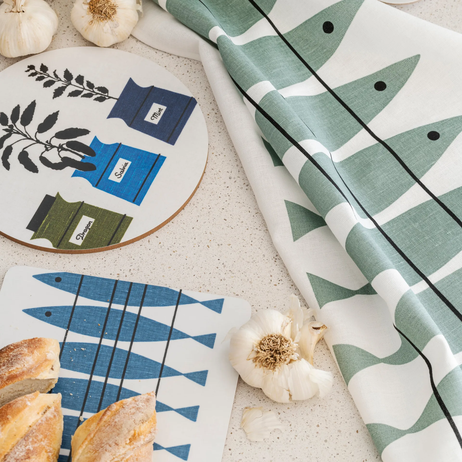 Strofinaccio Sill, Verde-grigio Almedahls