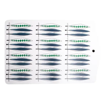 Tagliere da portata Picknick piselli 20x30 cm - blu-multicolore - Almedahls