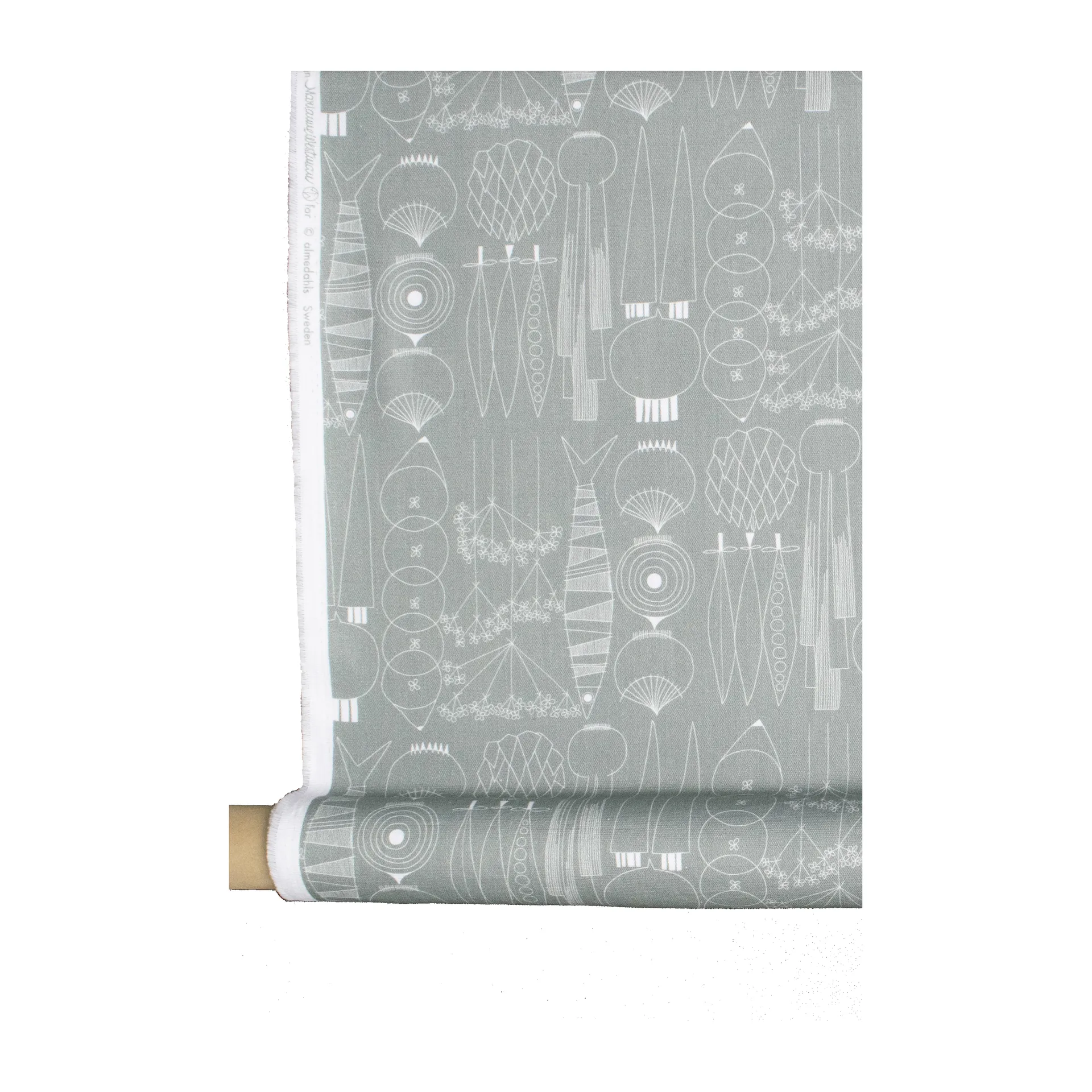 Tela cerata Picknick 145 cm, Verde grigio Almedahls