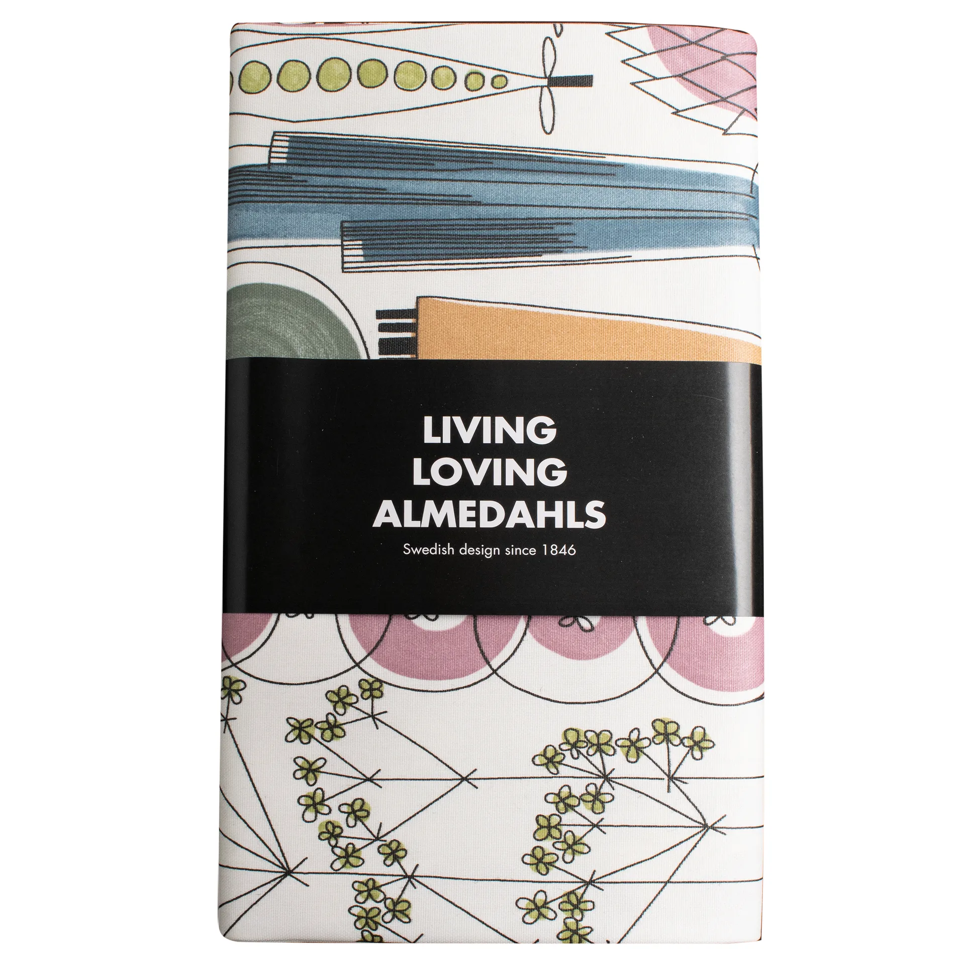 Tela cerata Picknick 145x220 cm, rosa-blu Almedahls