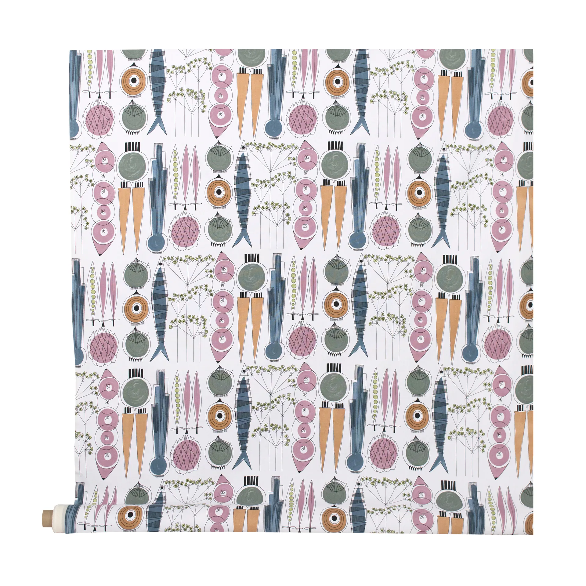 Tela cerata Picknick, rosa-blu Almedahls