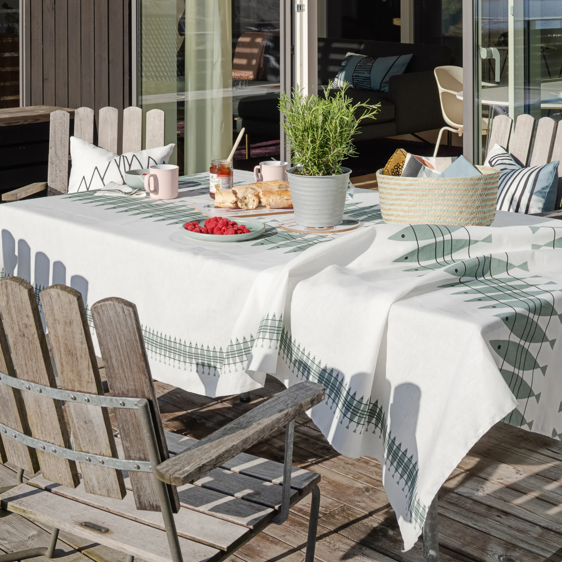 Tela cerata Sill 145x220 cm, verde-grigio Almedahls