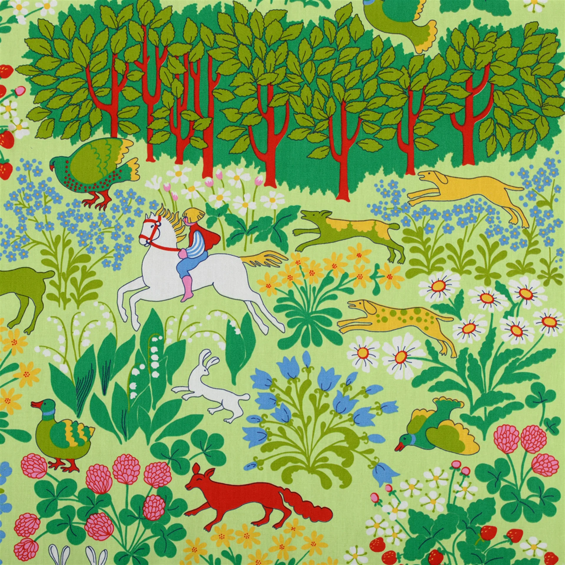 Tessuto Jakten, verde Almedahls