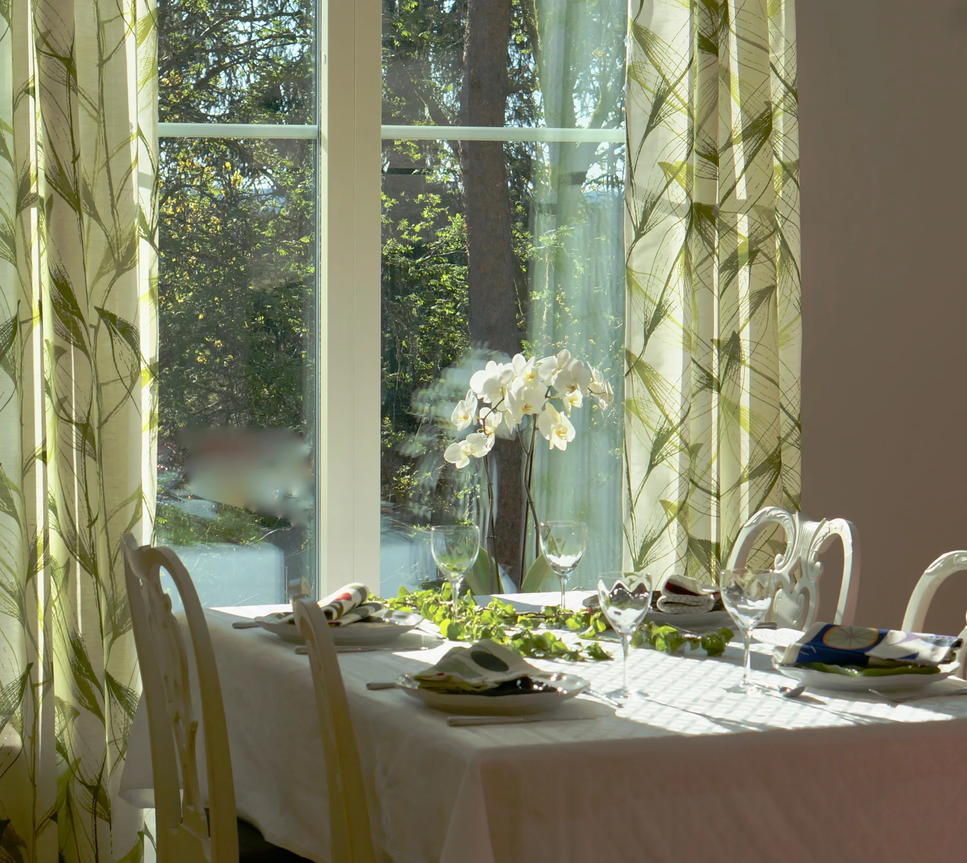 Tovaglia Draken 150x300 cm, Bianco Almedahls