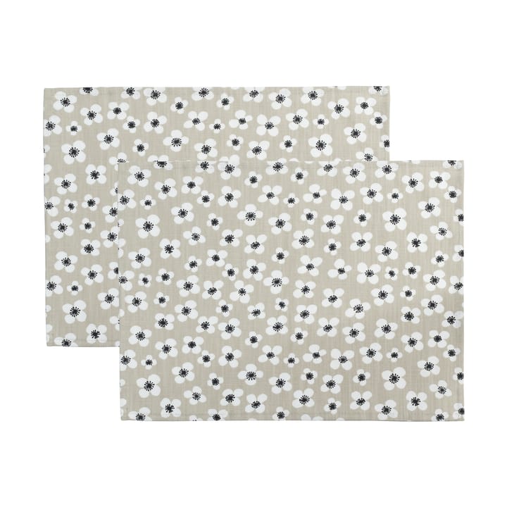 Tovaglietta da tavola Belle Amie 2 pezzi - Beige, 34x45 cm - Almedahls
