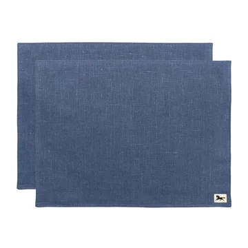 Tovaglietta Linen 34x45 cm confezione da 2  - Blu - Almedahls