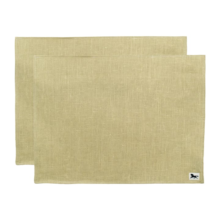 Tovaglietta Linen 34x45 cm confezione da 2  - Olive - Almedahls