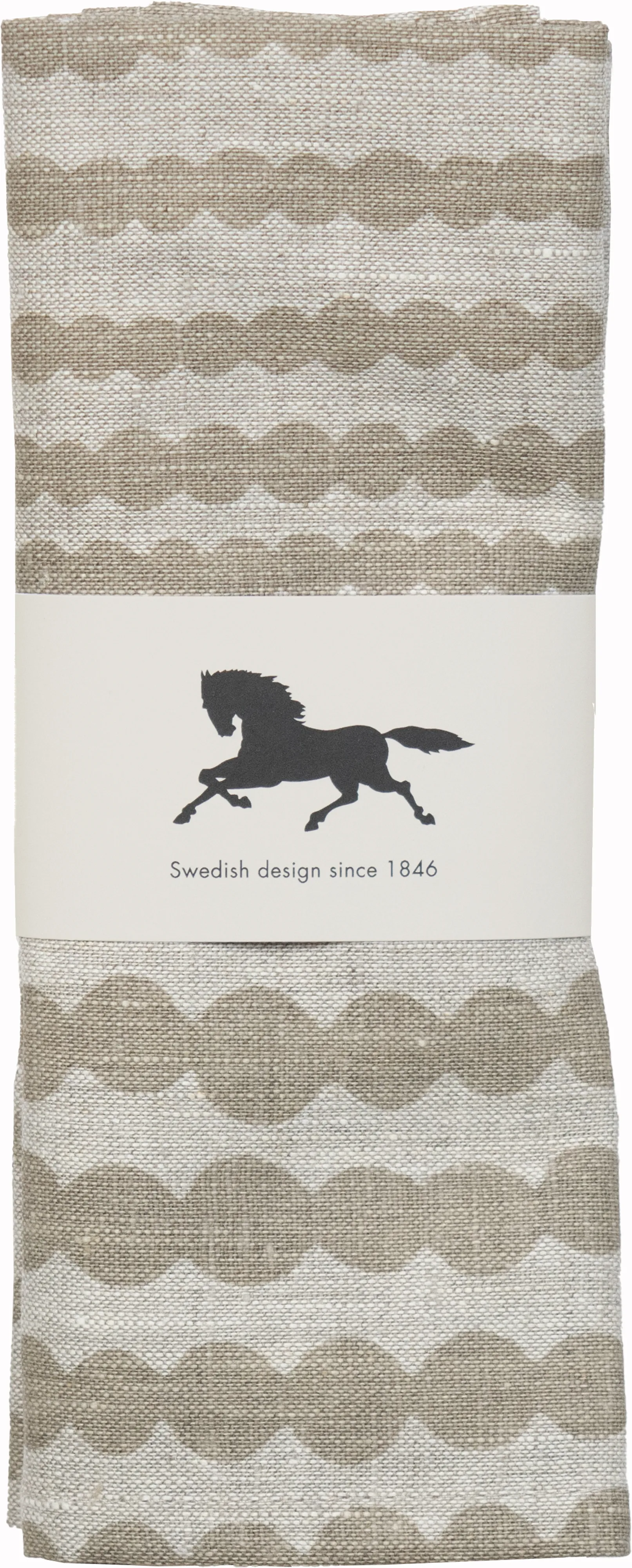 Tovaglietta Pricktyg, 34x45 cm, Colore naturale, grigio talpa Almedahls