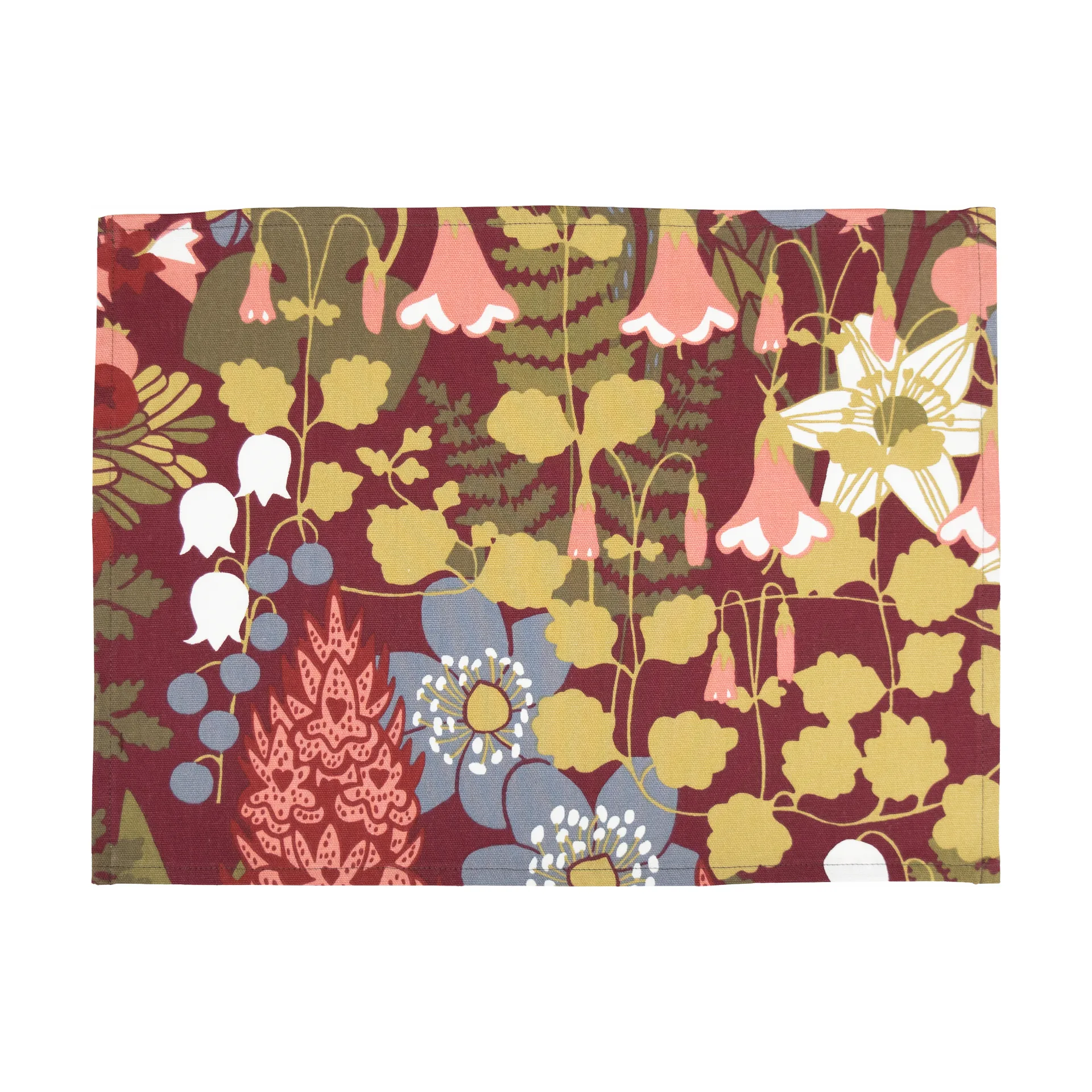 Tovaglietta Skogen 34x45, confezione da 2, Rosso vino Almedahls