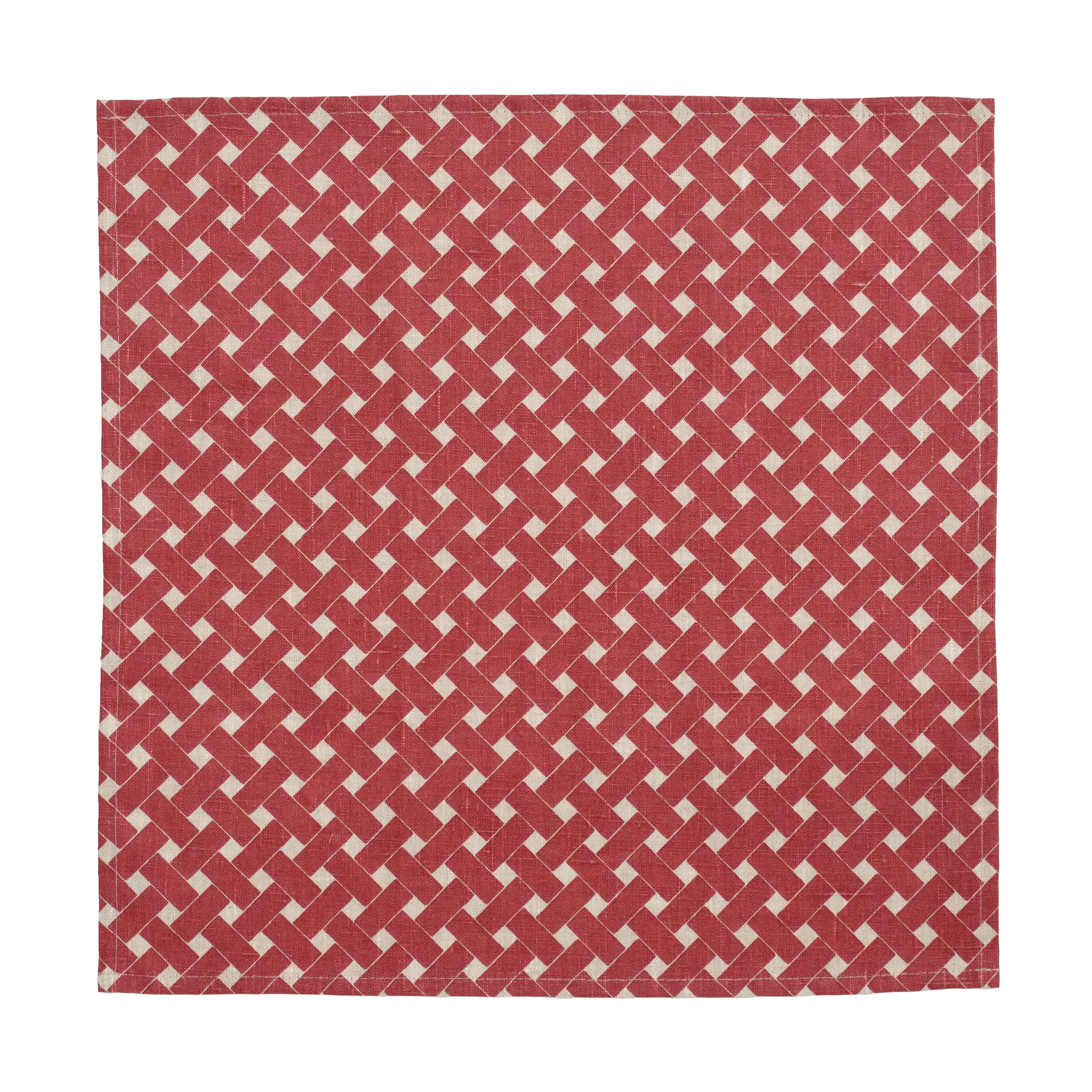 Tovagliolo Korg 45x45 cm confezione da 2, Rosso Almedahls