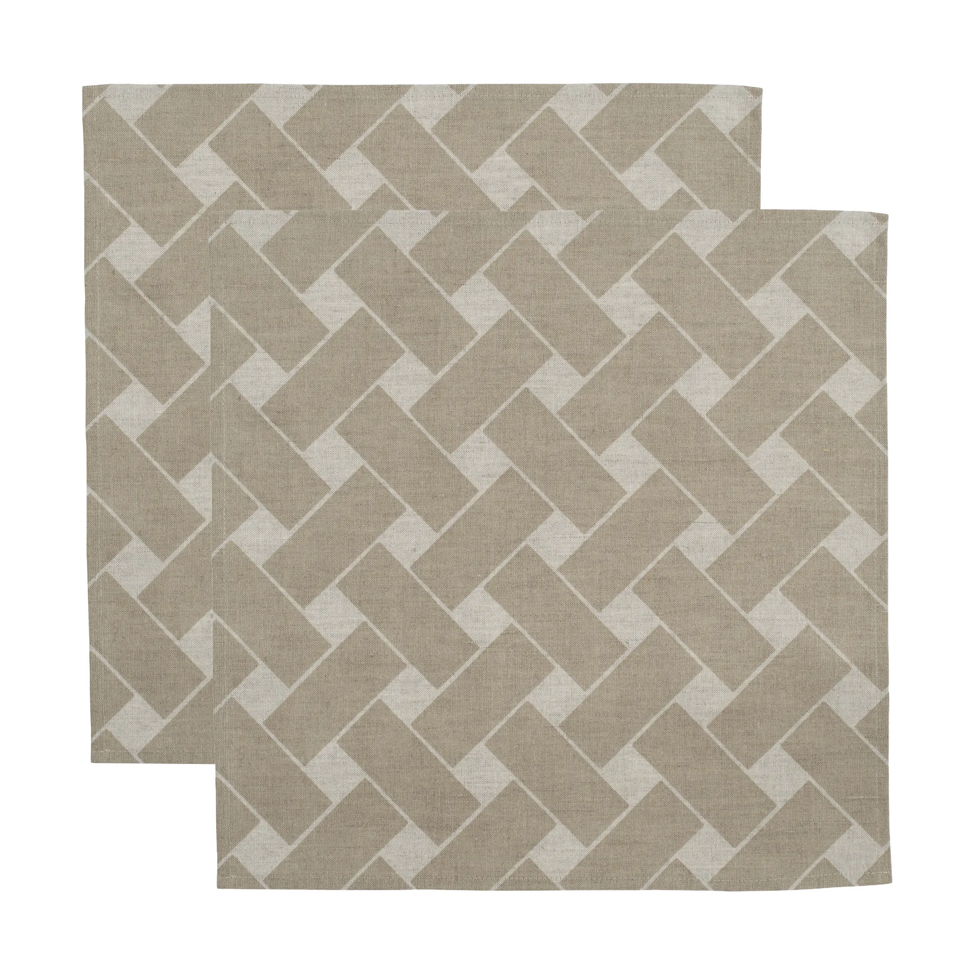Tovagliolo Korg XL 45x45 cm confezione da 2, Natur-taupe Almedahls