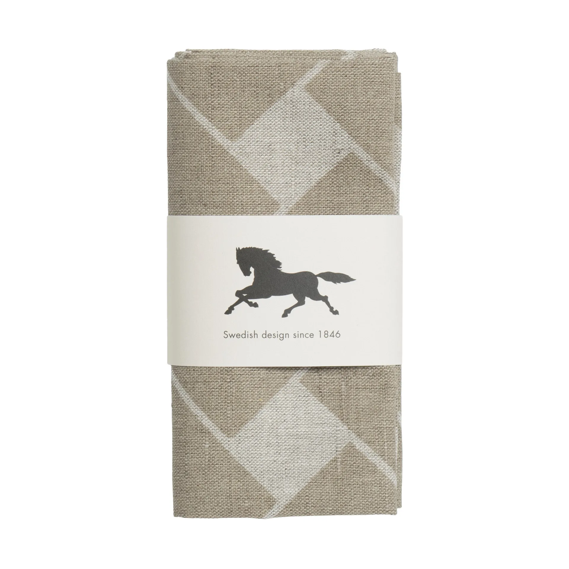 Tovagliolo Korg XL 45x45 cm confezione da 2, Natur-taupe Almedahls