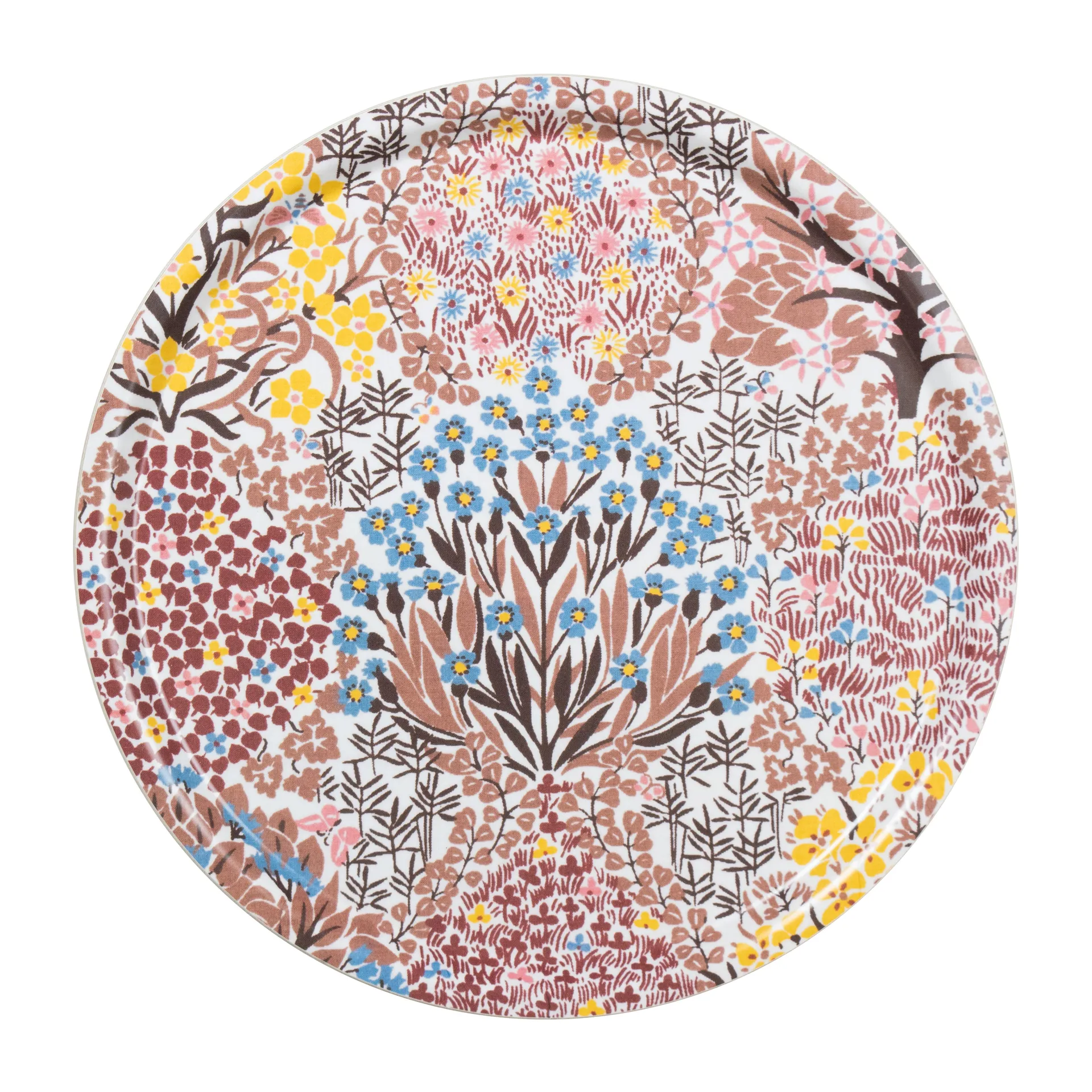 Vassoio Botanica Garden Ø 38 cm, Rosa, marrone Almedahls