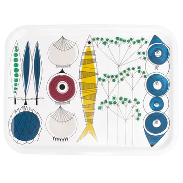 Vassoio Picknick 33x43 cm - blu-multicolore - Almedahls