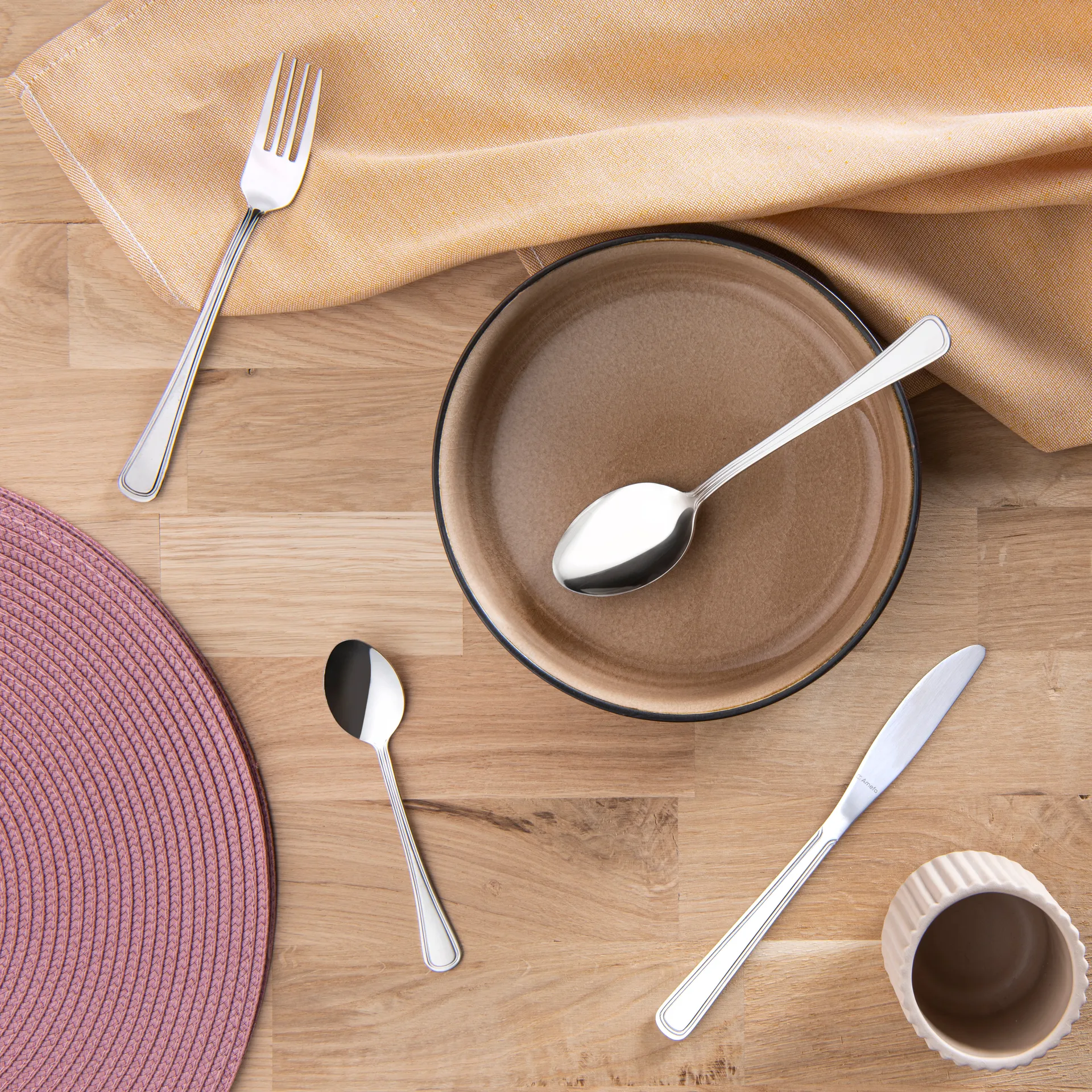 Set di posate Bologna 24 pezzi, Acciaio inossidabile Amefa