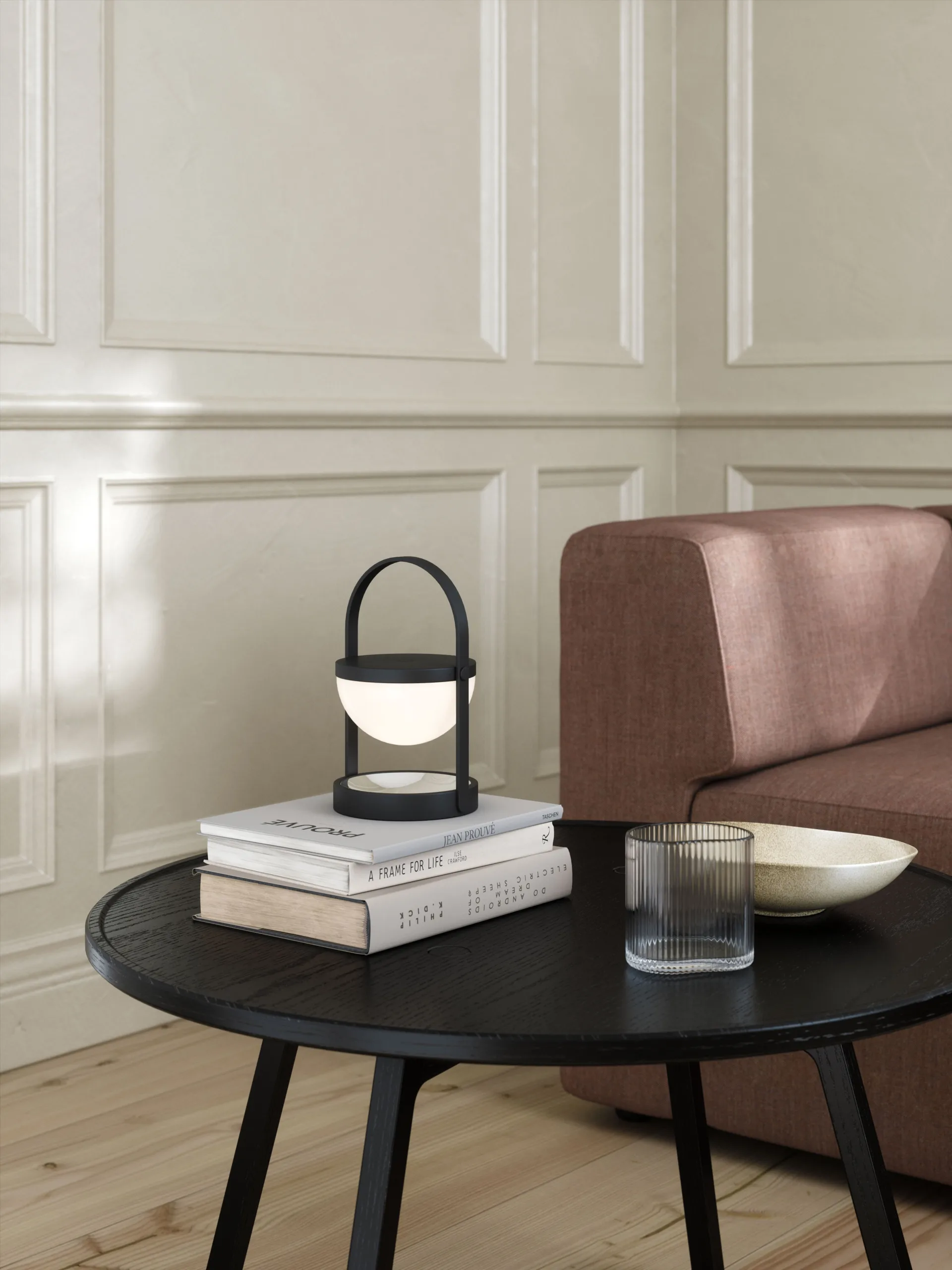 Lampada da tavolo portatile A-Flash 22 cm, Nero Andersen Furniture