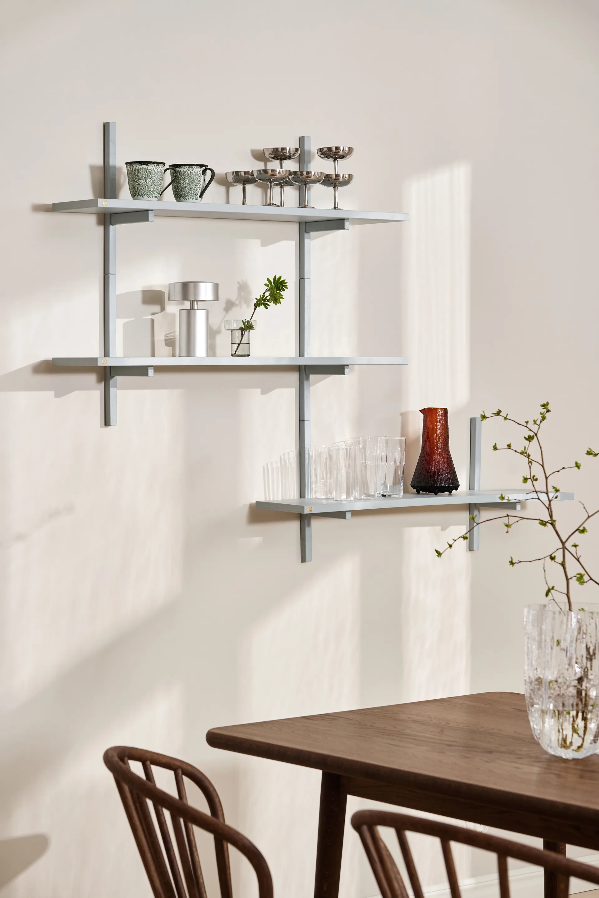 Mensola a muro A-Light Shelf Special Edition, Grey blue 90x21x35 cm Andersen Furniture