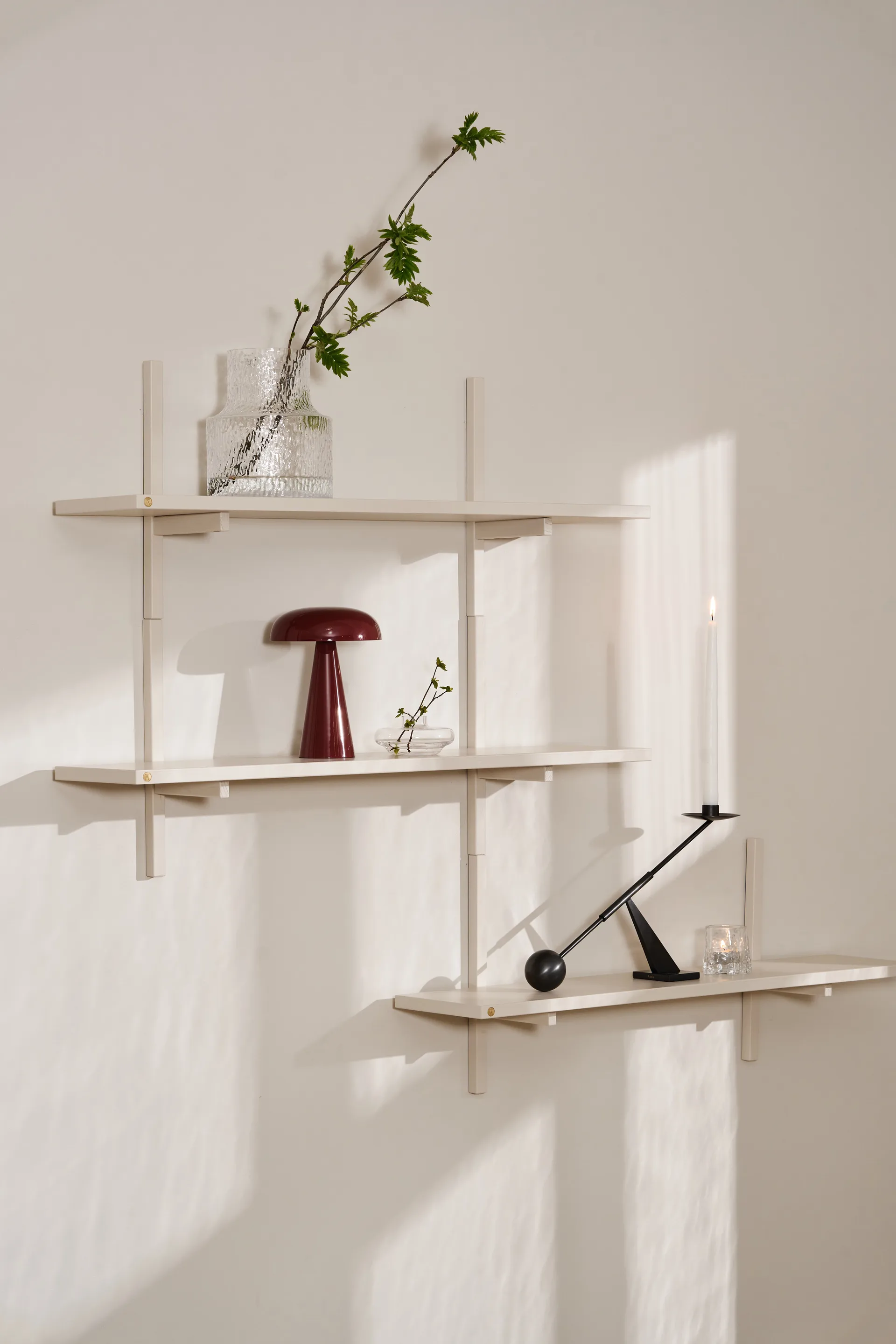 Mensola a muro A-Light Shelf Special Edition, Light beige 90x21x35 cm Andersen Furniture