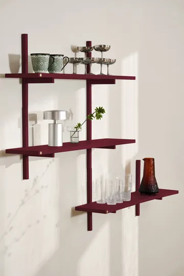 Mensola a muro A-Light Shelf Special Edition - Wine red 90x21x35 cm - Andersen Furniture