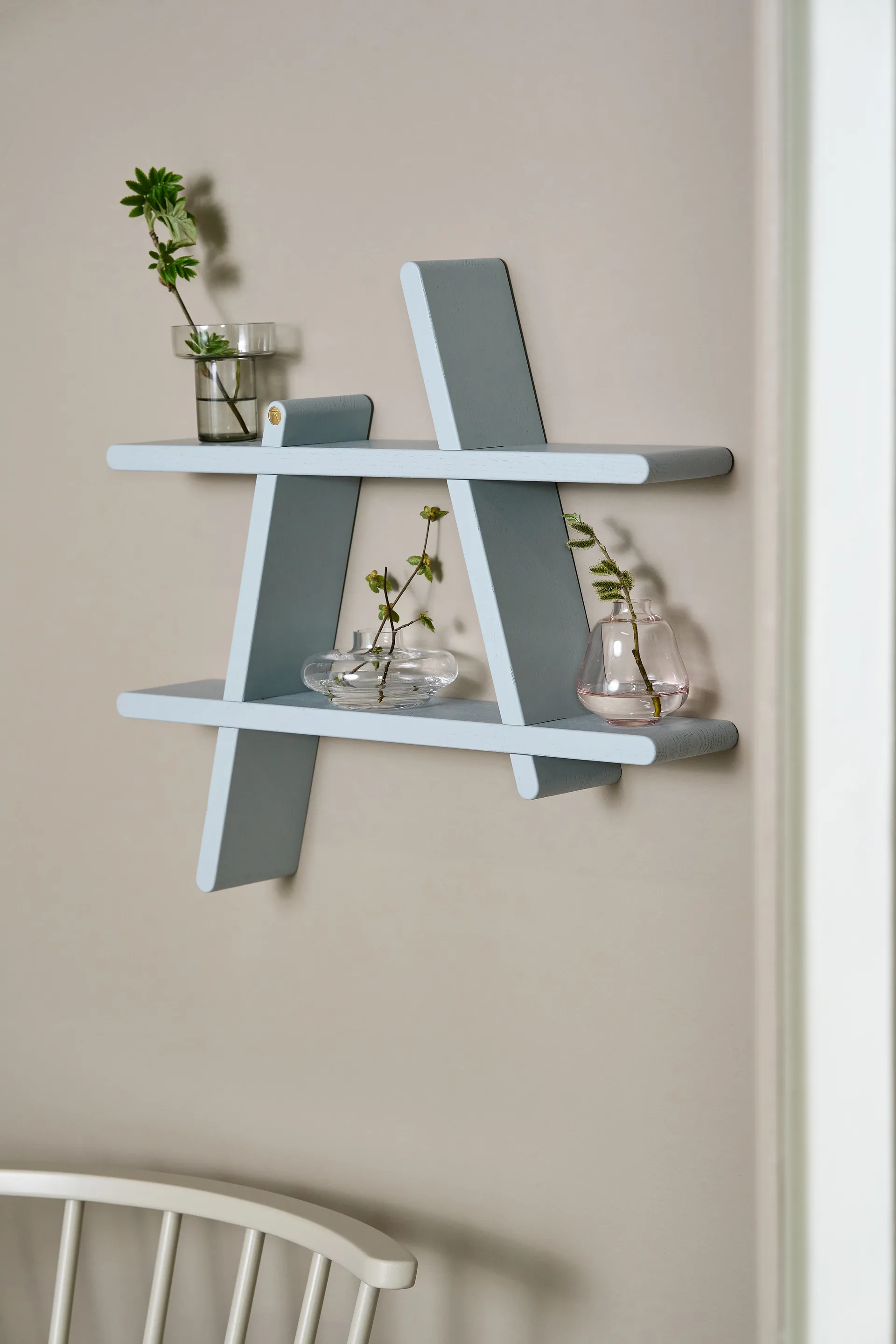 Mensola a muro A-Shelf Special Edition, Grey blue M 52x9x46 cm Andersen Furniture