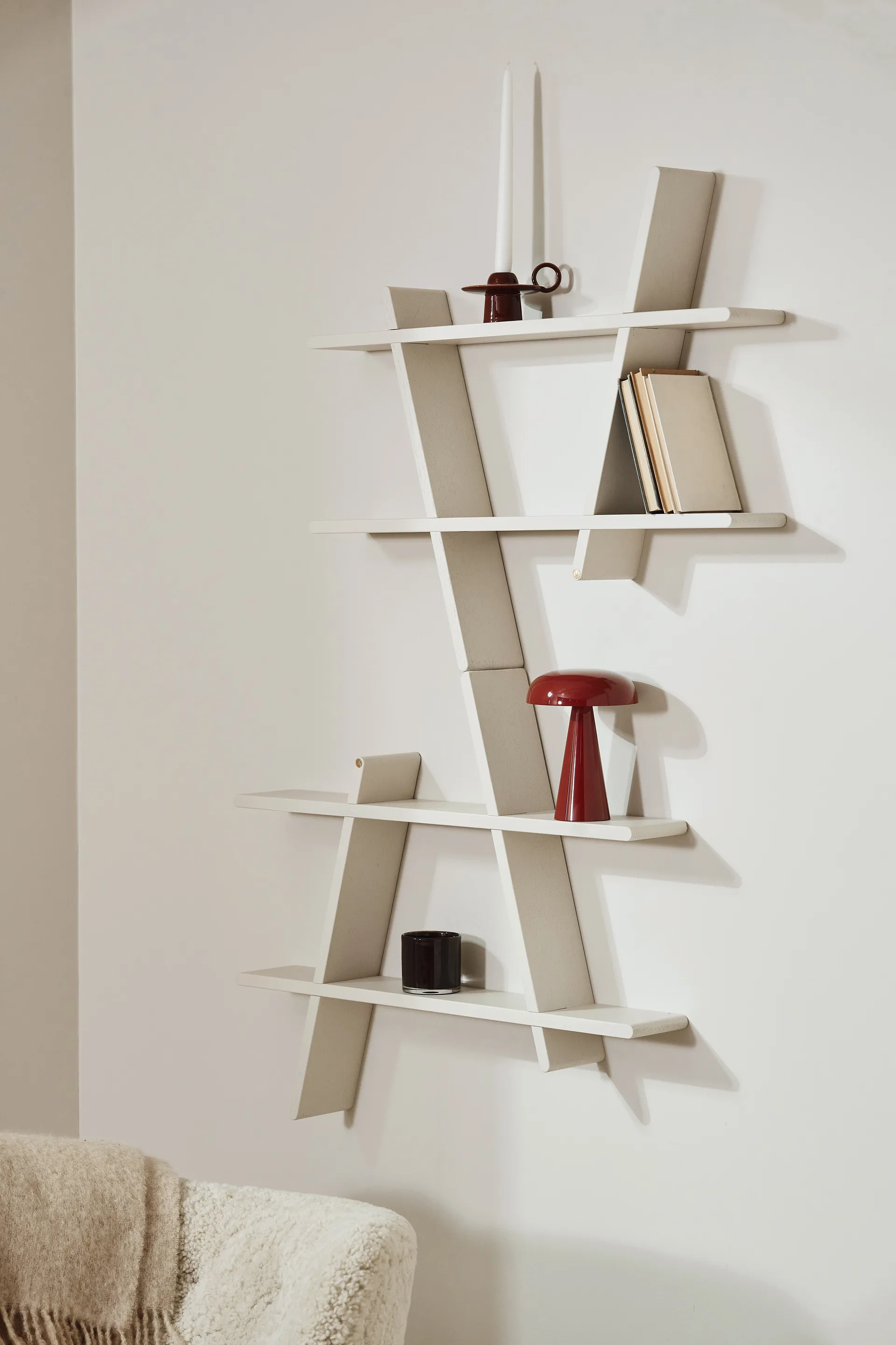 Mensola a muro A-Shelf Special Edition, Light beige L 78x12x67 cm Andersen Furniture