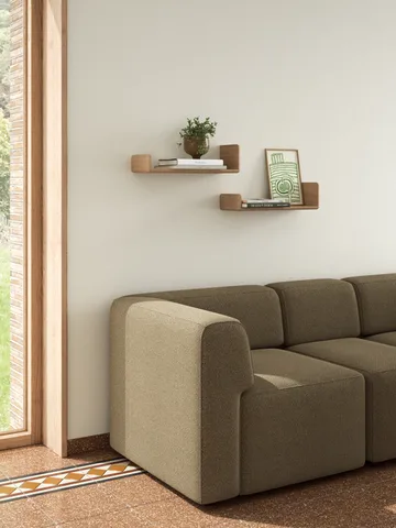 Mensola a parete Level - Quercia, 55x18x9 cm - Andersen Furniture