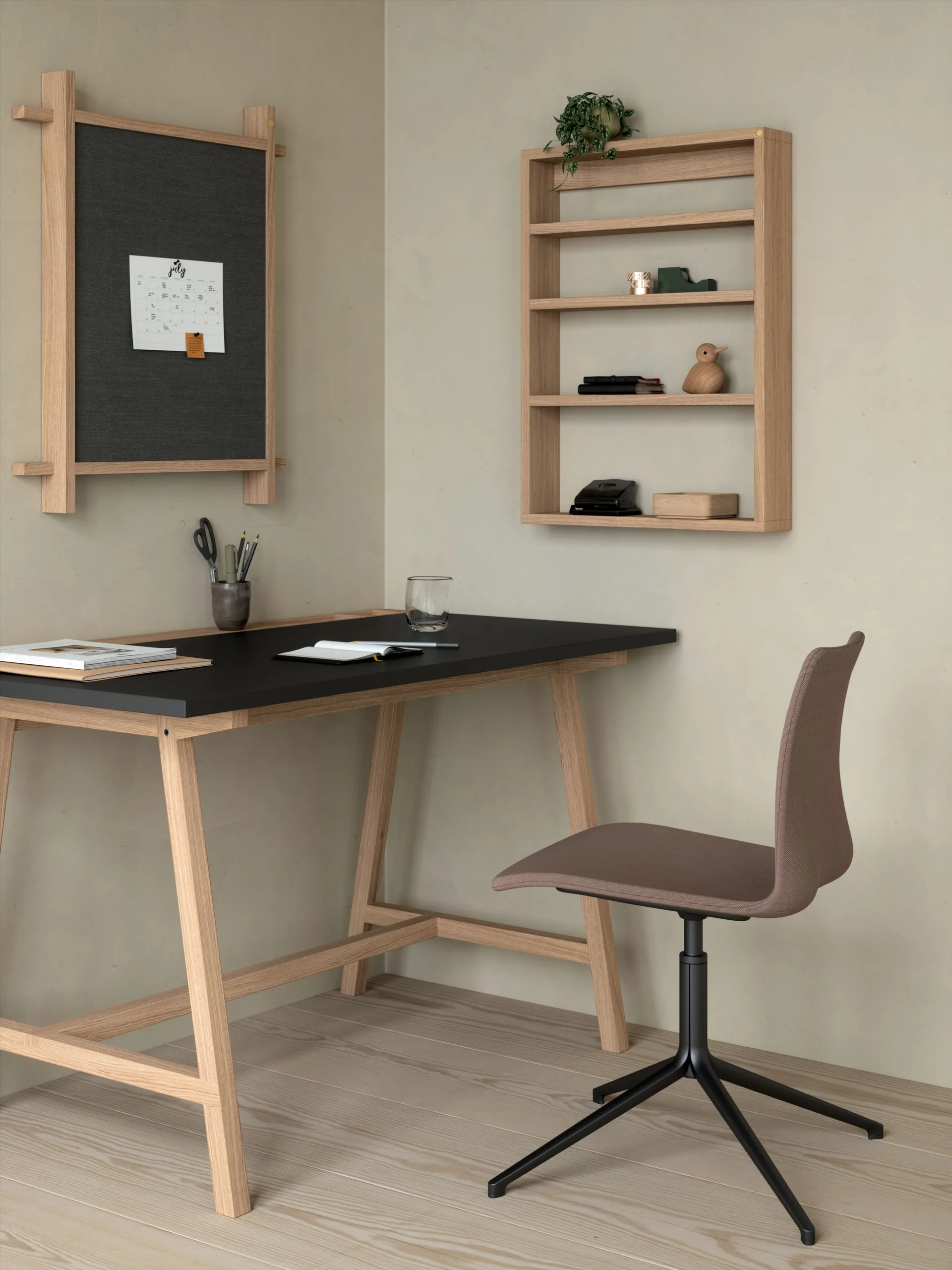 Mensola A-Podium 70x10x52 cm, Oak Andersen Furniture