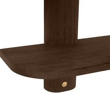 Mensola da parete Bend - Rovere affumicato oliato, 50x18x40 cm - Andersen Furniture