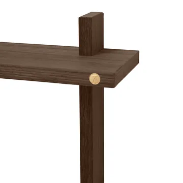 Mensola da parete doppia Treat - Rovere affumicato oliato, 34×12×34 cm - Andersen Furniture