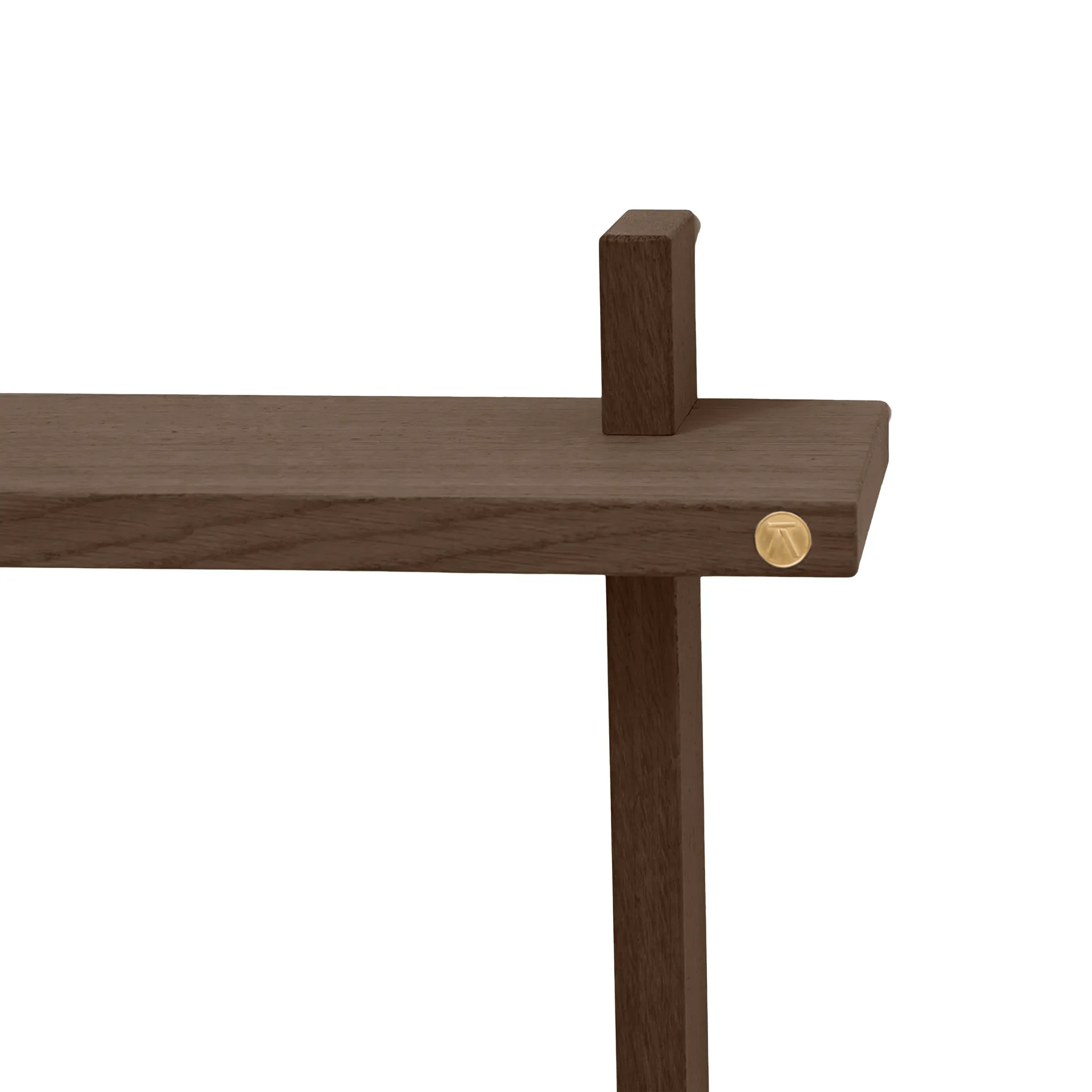 Mensola da parete doppia Treat, Rovere affumicato oliato, 50x12x50 cm Andersen Furniture